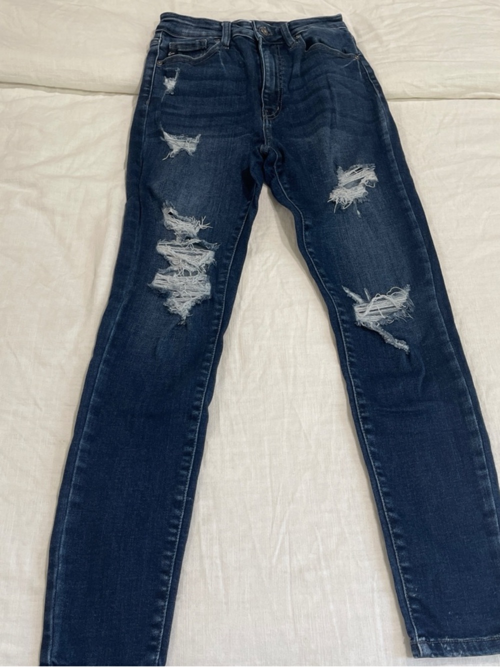 Kan Can Dark Blue Distressed Women’s Jeans size 5